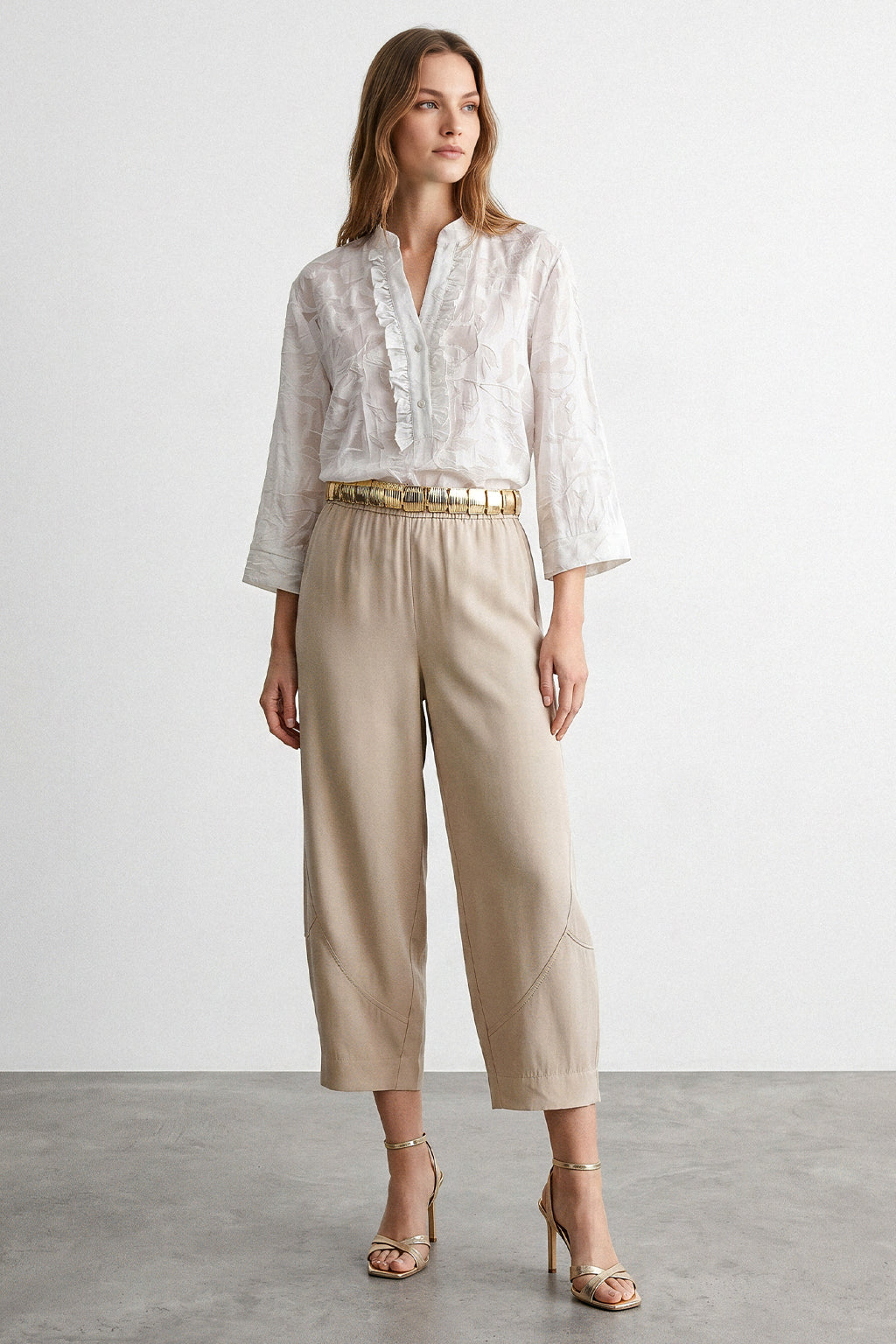 Blusa con rouches