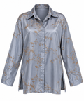 Camicia fluida con ricami