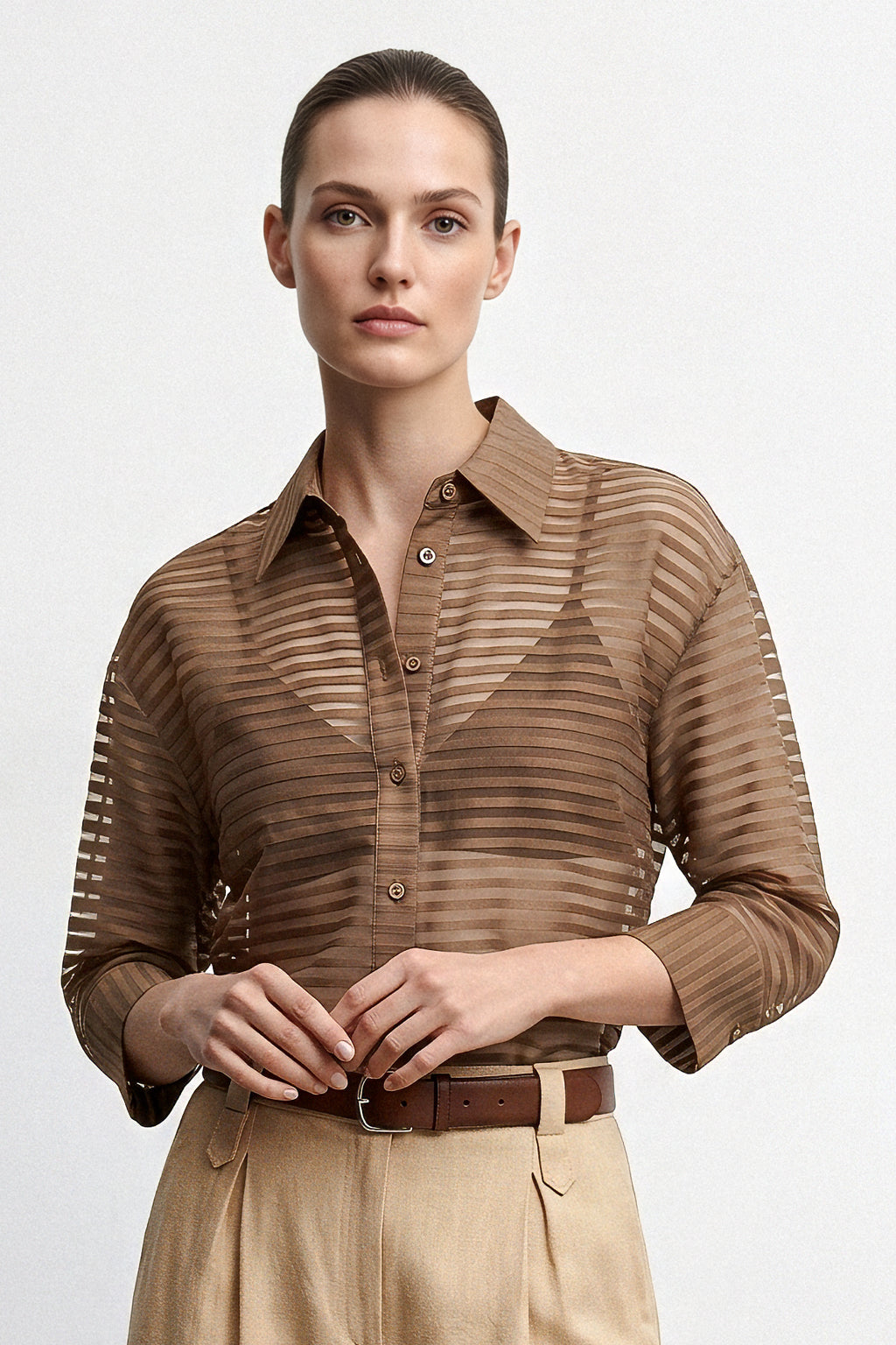 Camicia righe orizzontali