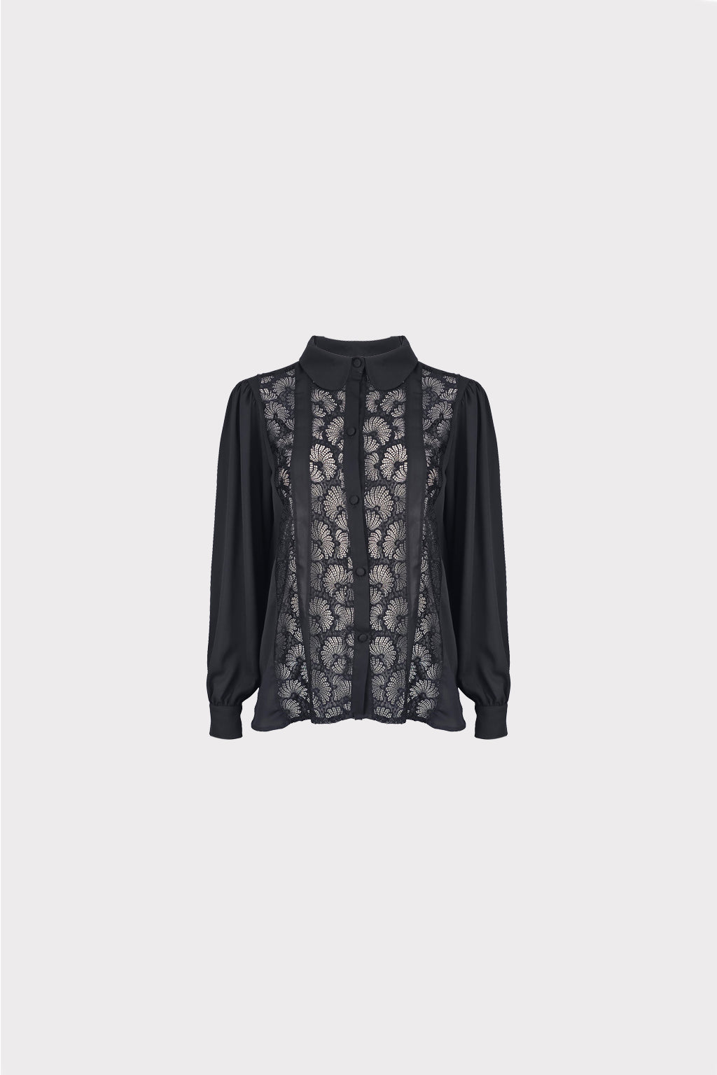 Camicia pizzo collo baby