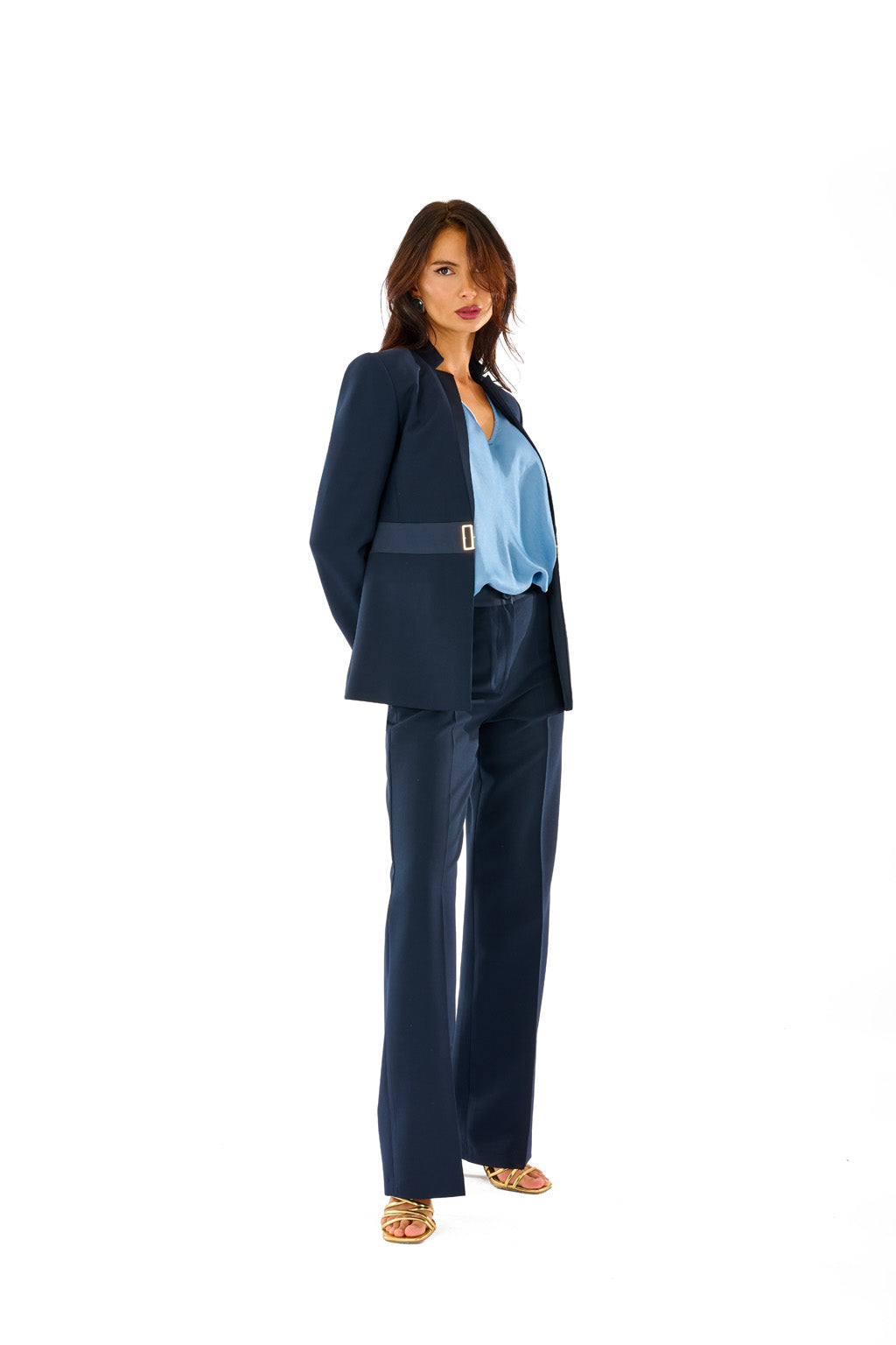 Top raso scollo V