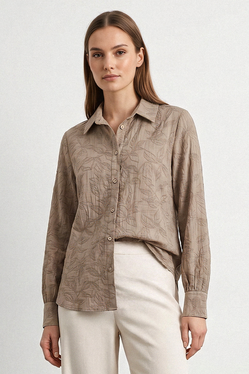 Camicia tessuto jacquard
