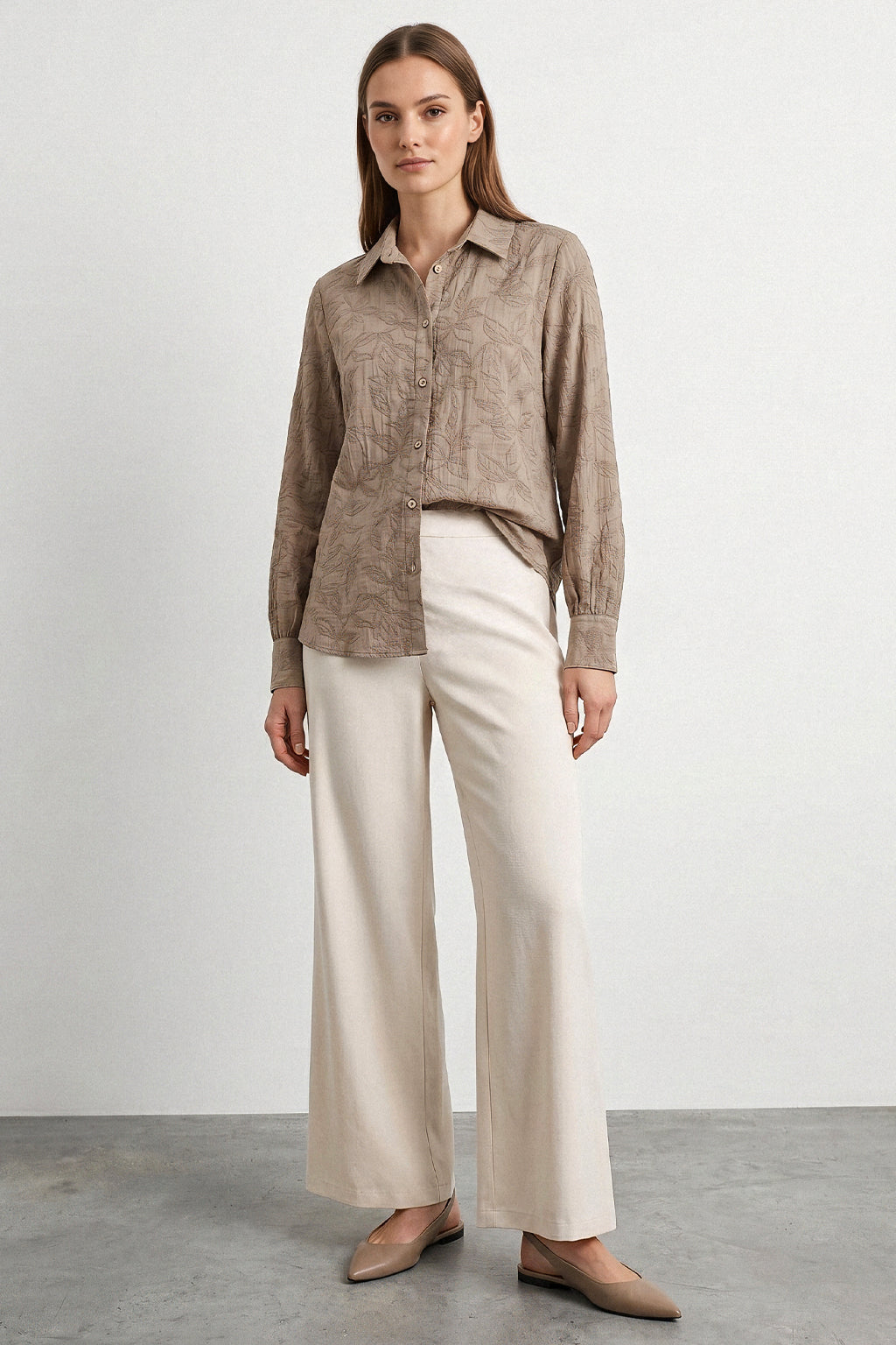 Camicia tessuto jacquard
