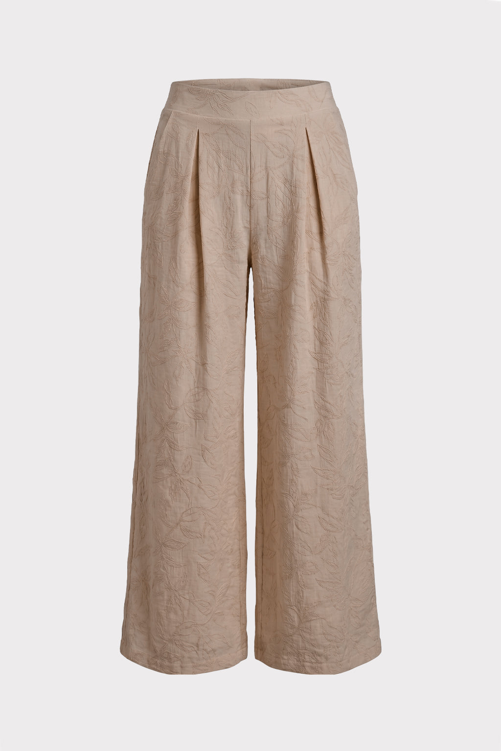 Pantalone tessuto jacquard