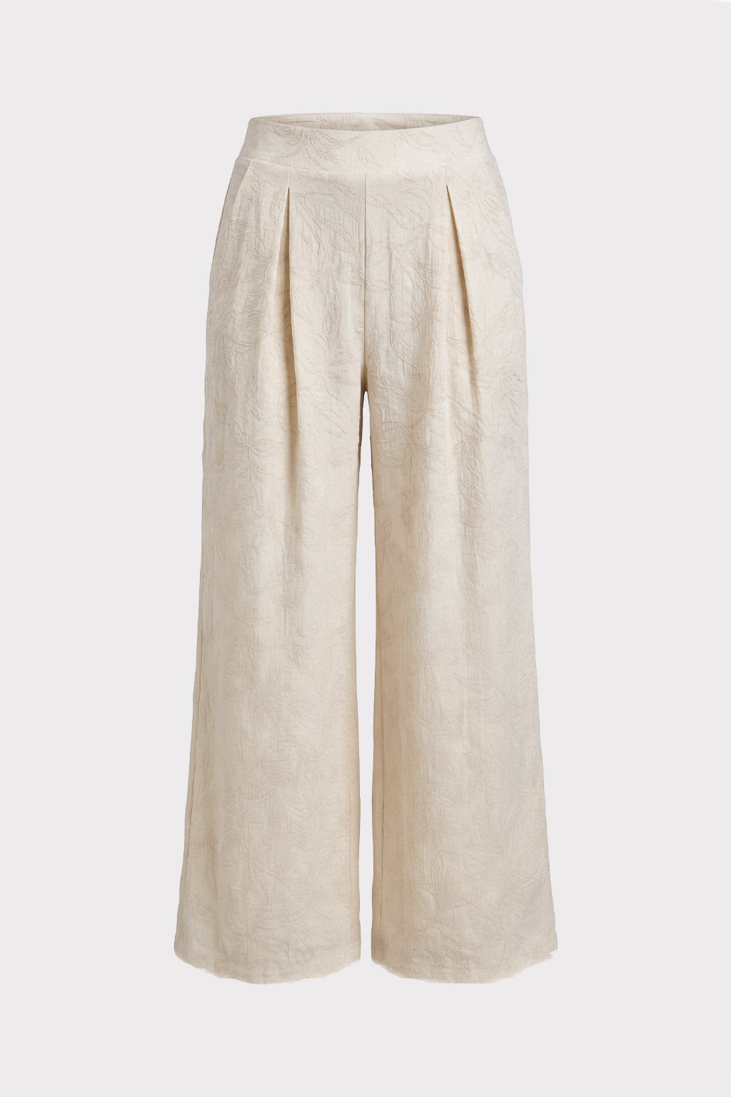 Pantalone tessuto jacquard