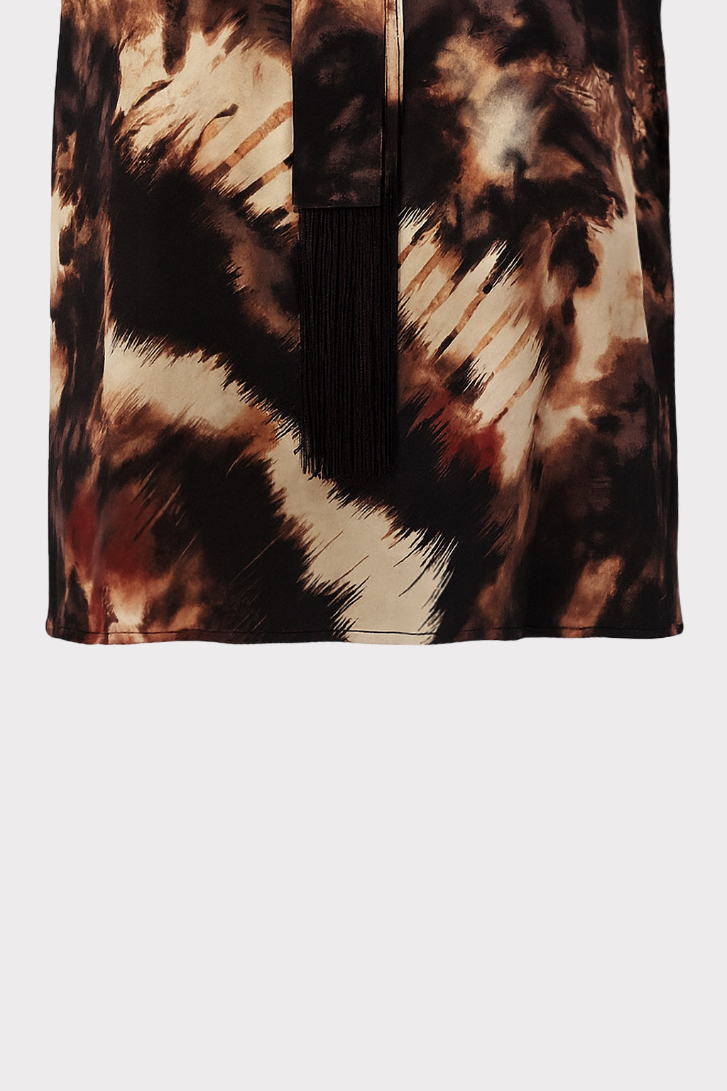 Top stampato collo foulard