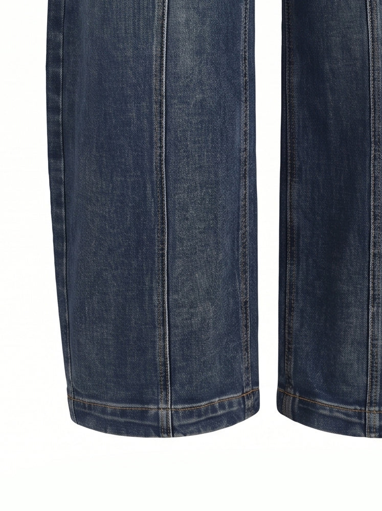 Jeans Barrel con cucitura centrale