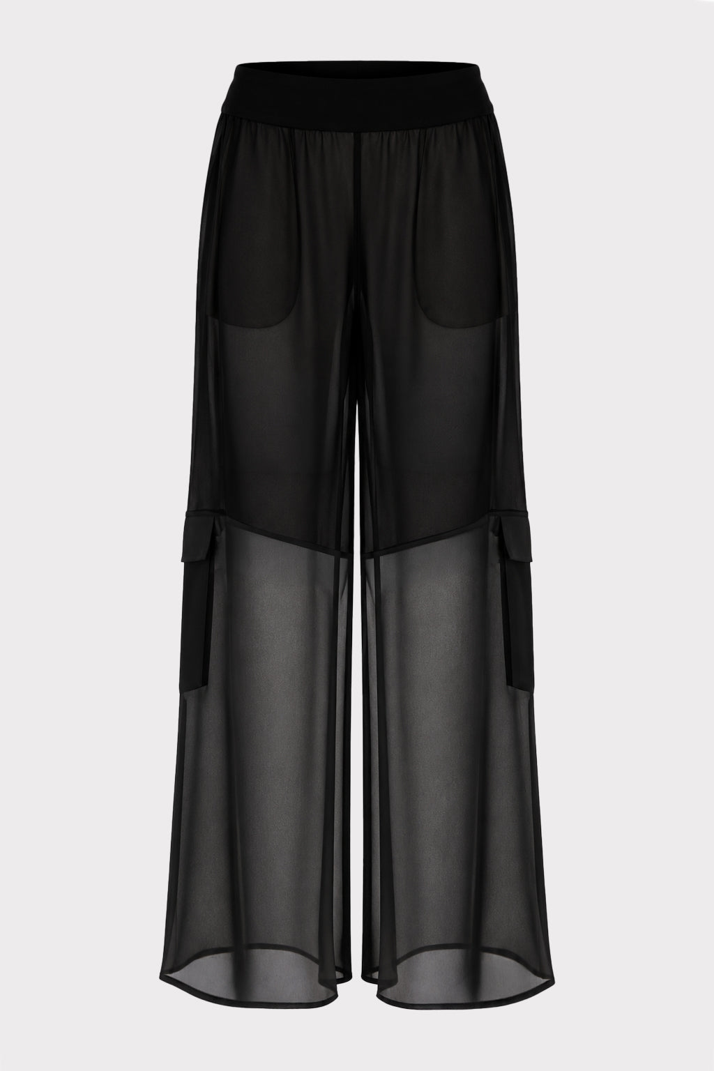 Pantalone cargo fluido