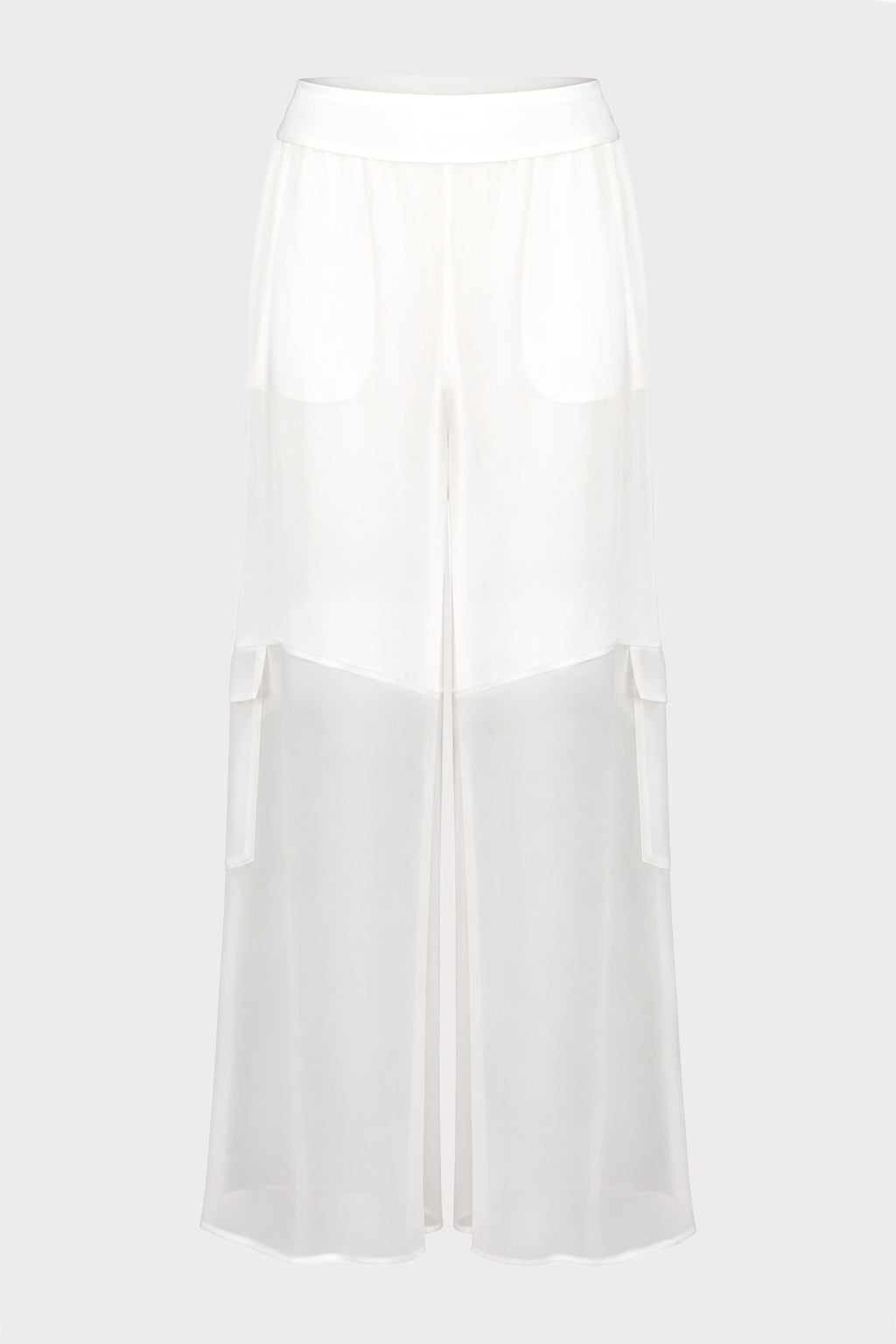 Pantalone cargo fluido