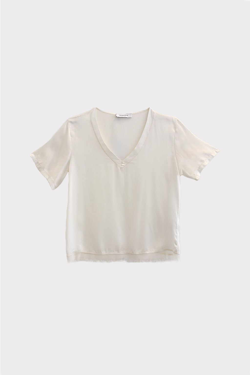 Maglia orlo sfrangiato