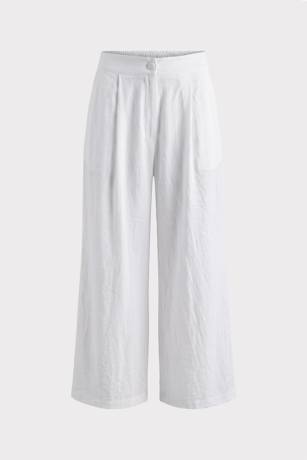 Pantalone fluido gamba ampia