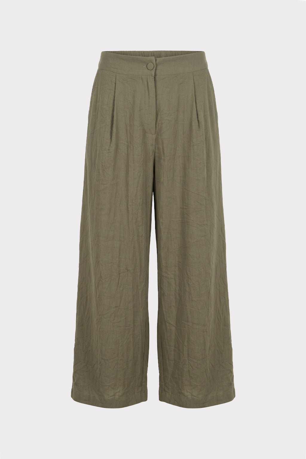 Pantalone fluido gamba ampia