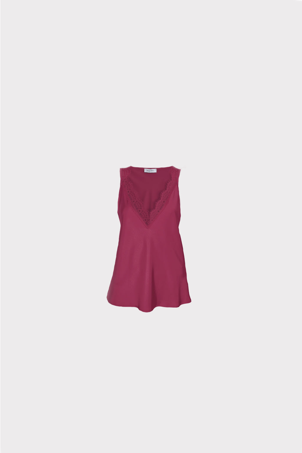 Smanicato raso con inserto pizzo