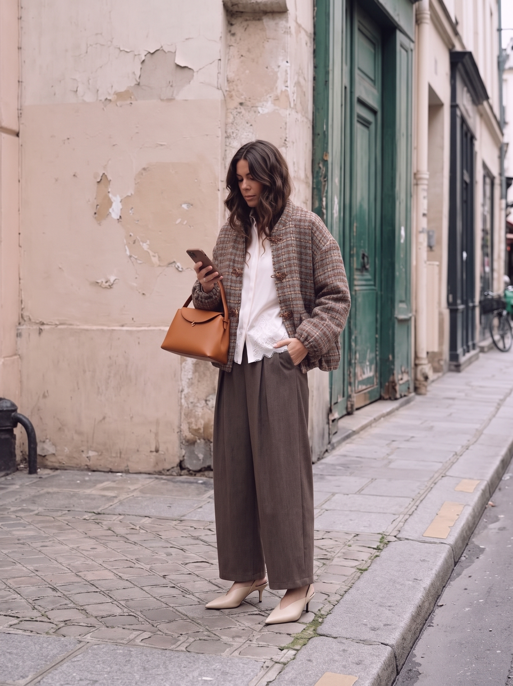 Bomber in tweed con alamari