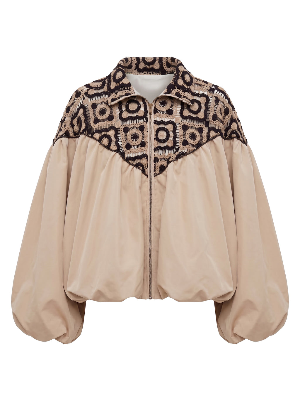 Bomber carre' in crochet
