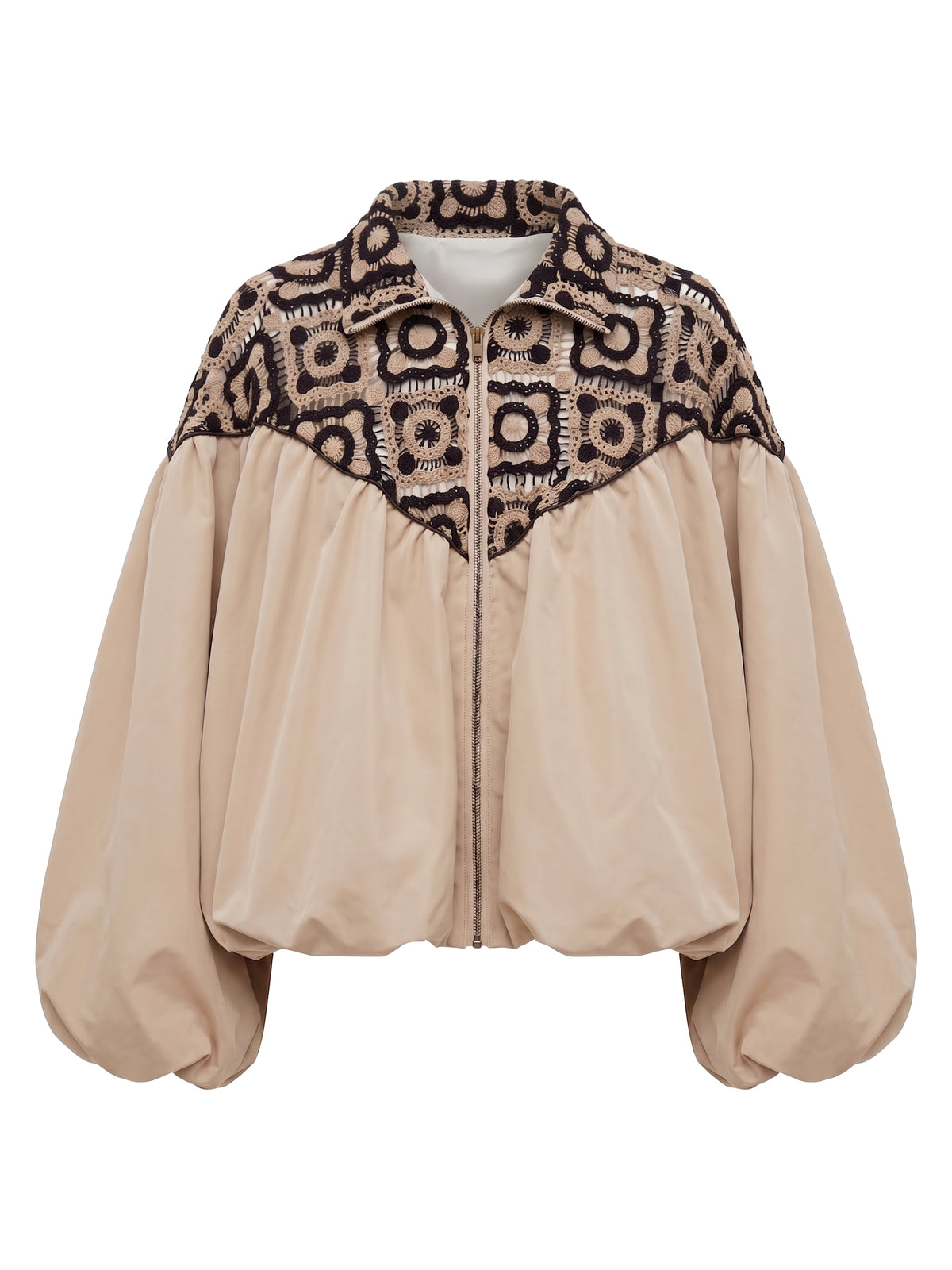 Bomber carre' in crochet