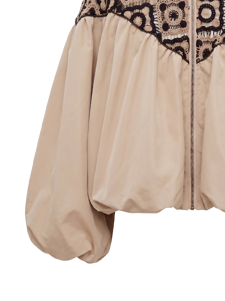 Bomber carre' in crochet