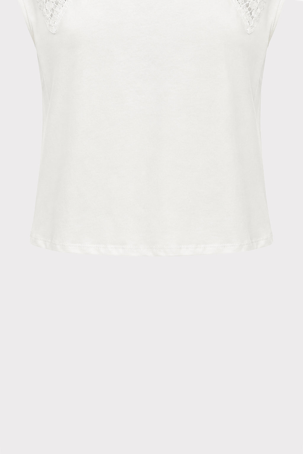 T shirt dettagli pizzo