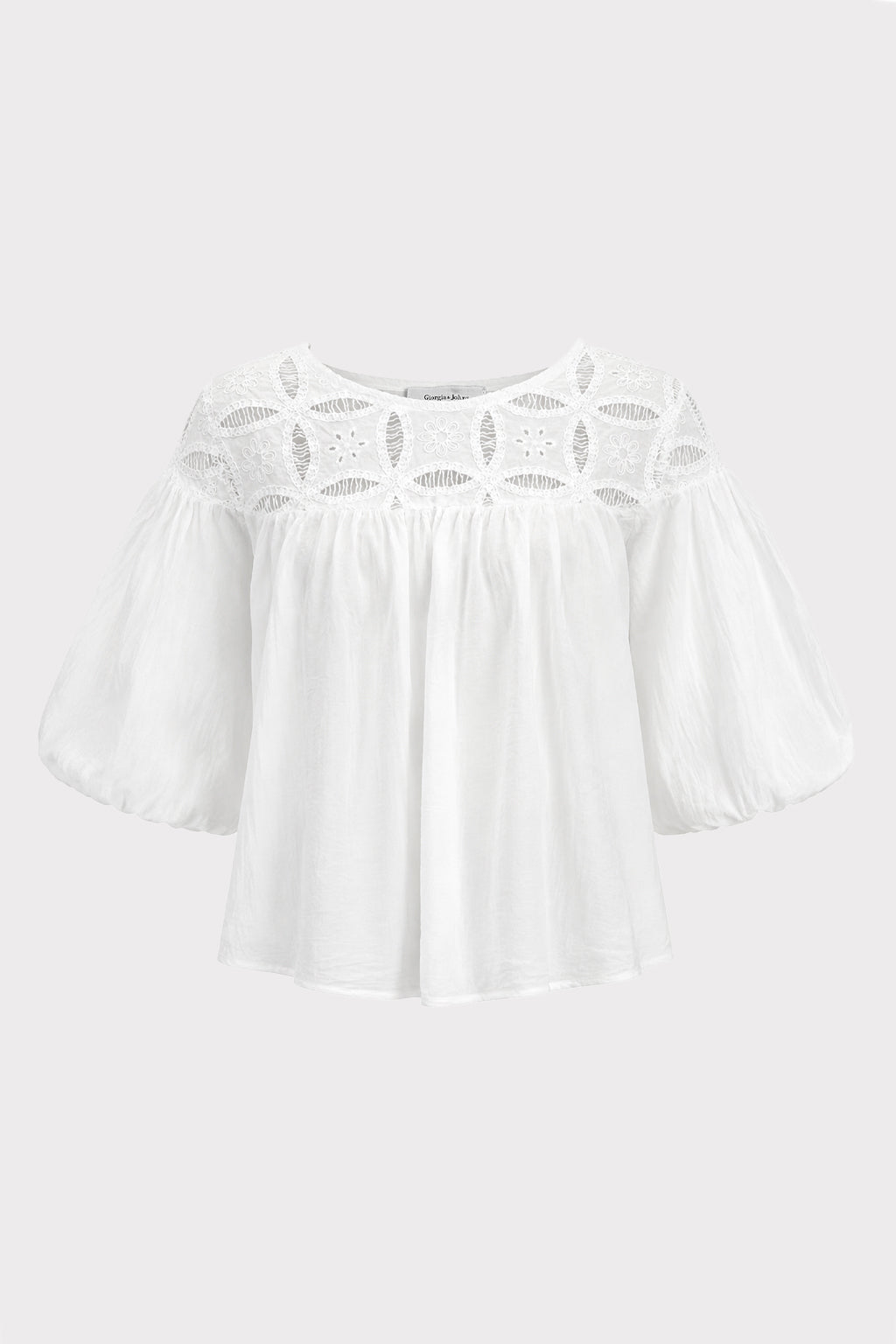 Blusa con ricamo