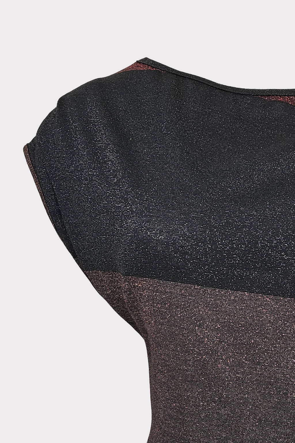 Maglia lurex asimmetrica