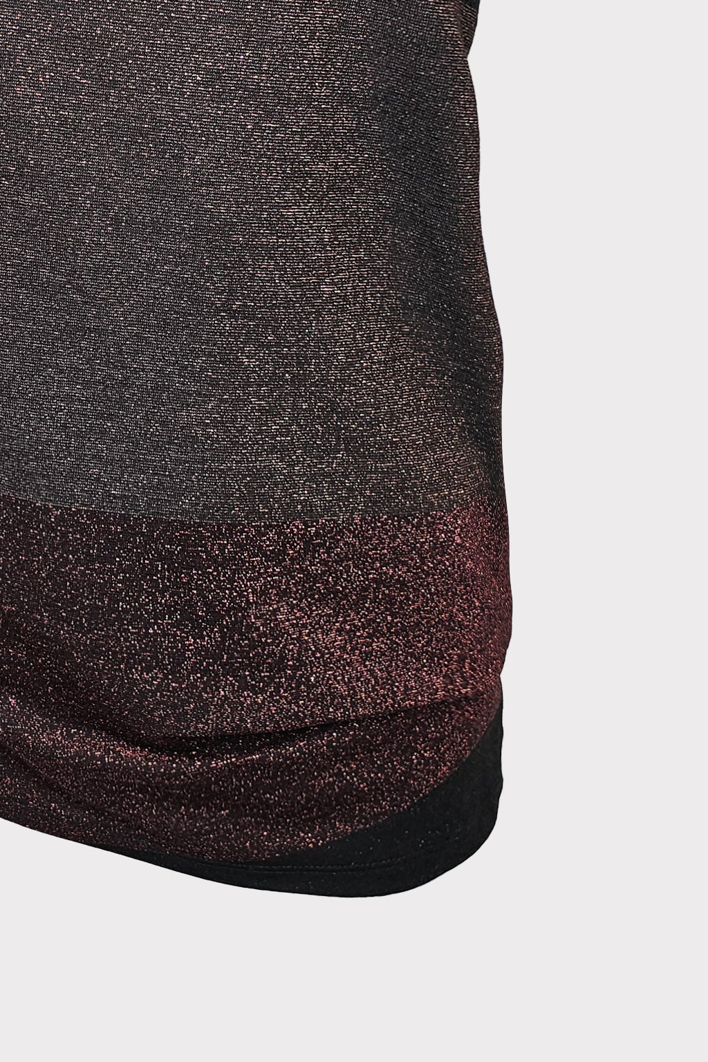 Maglia lurex asimmetrica