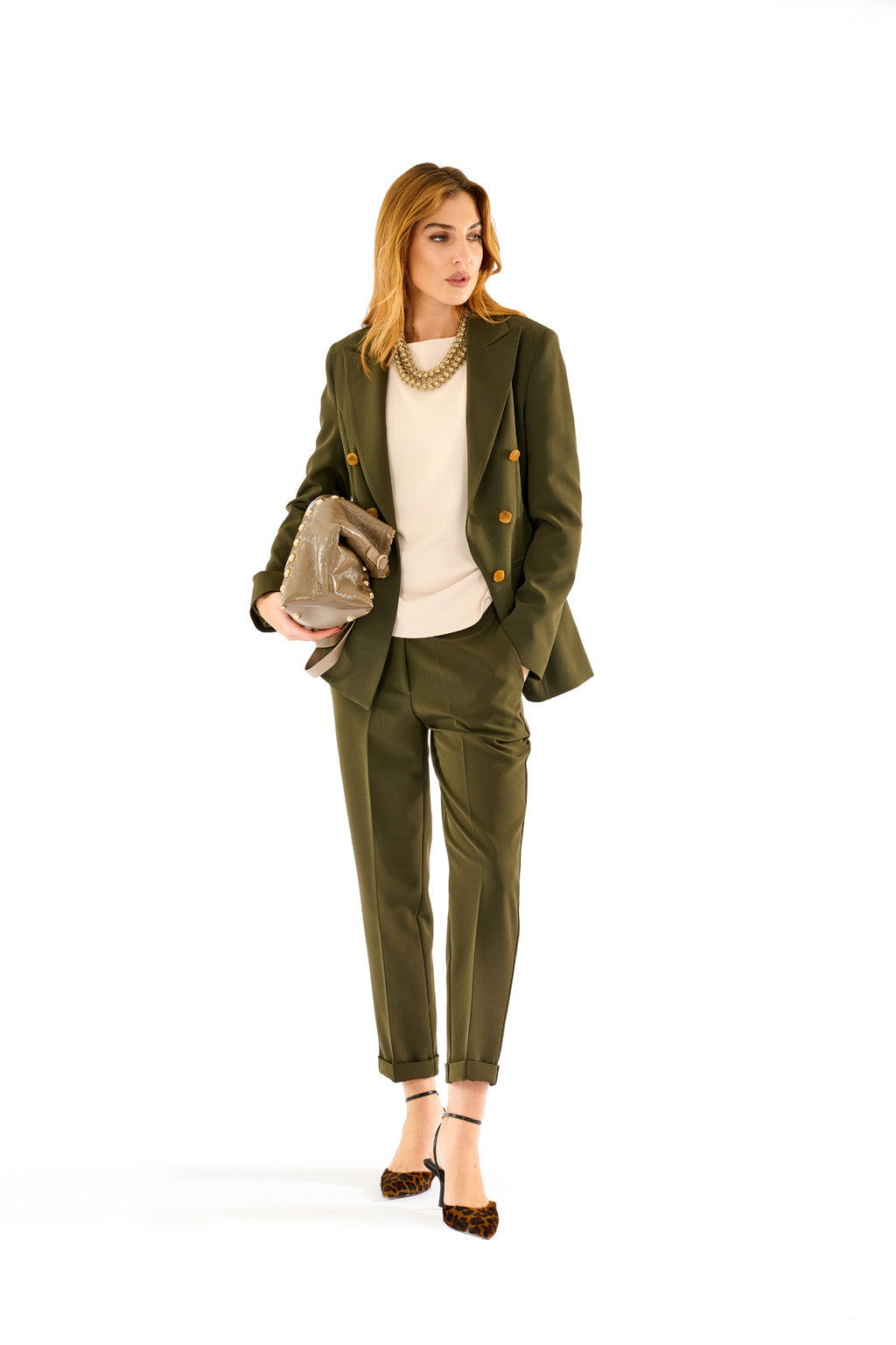 Pantalone piega al fondo
