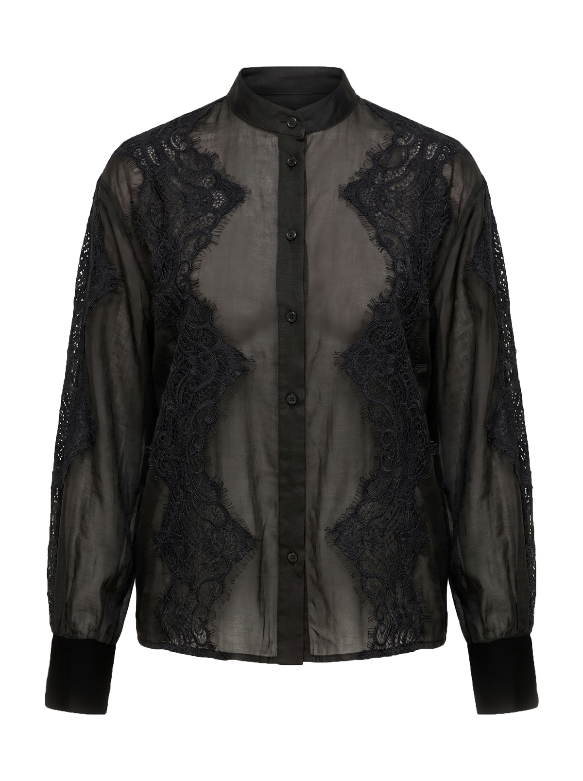 Camicia inserti in pizzo