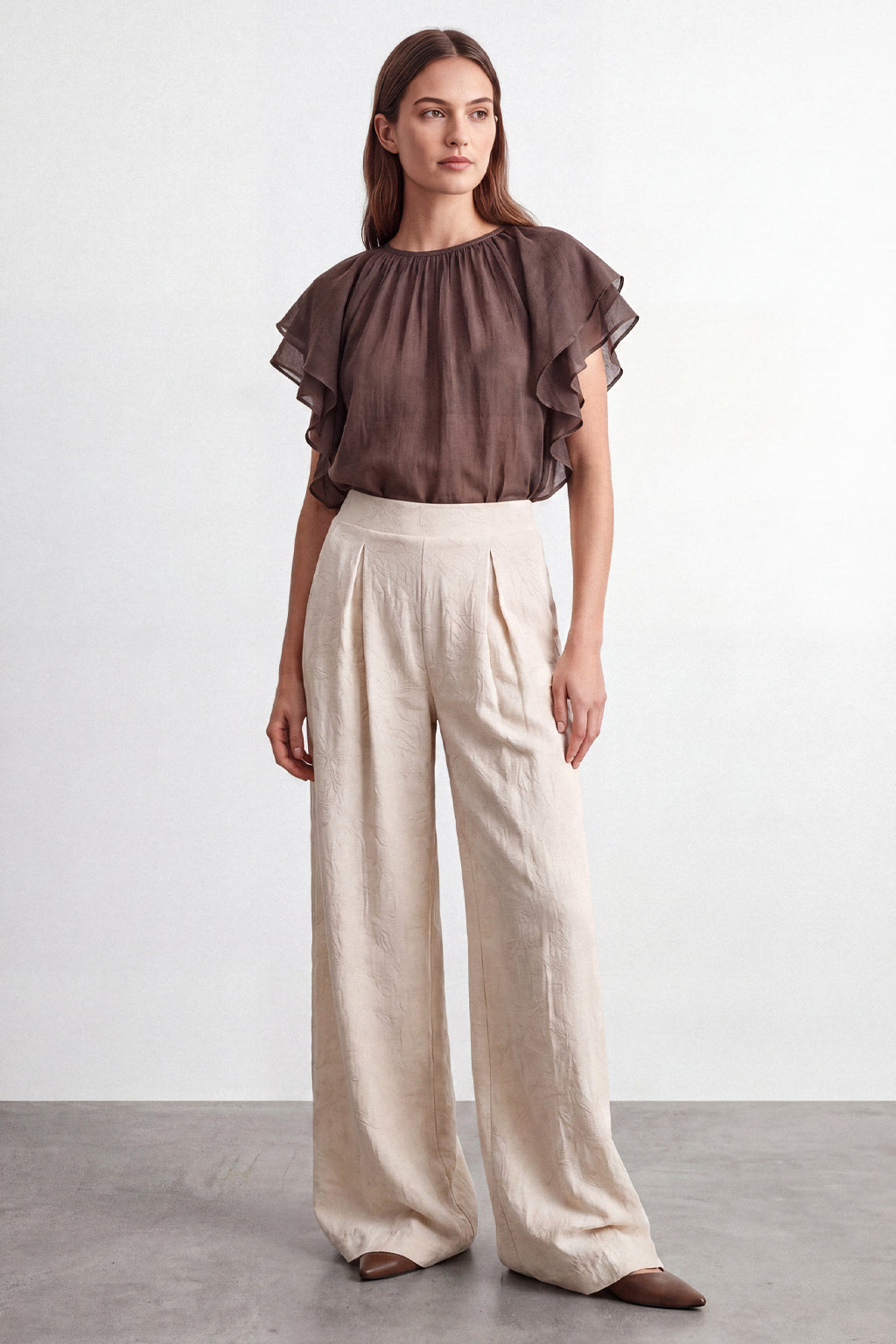 Blusa con rouches