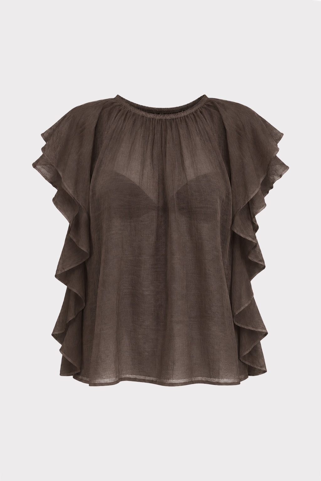 Blusa con rouches