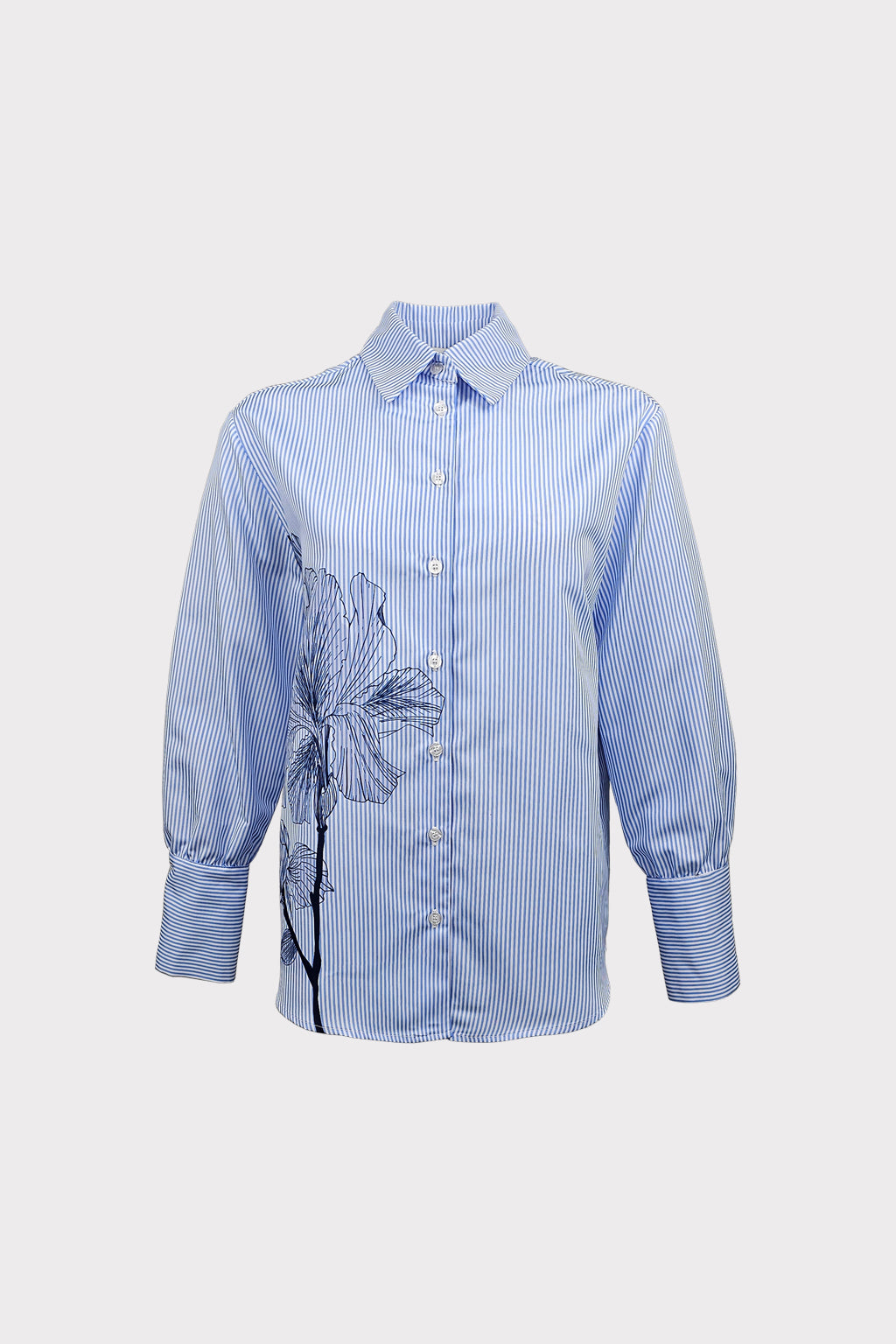 Camicia riga e fiore