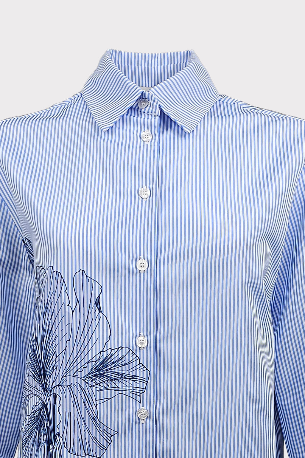 Camicia riga e fiore