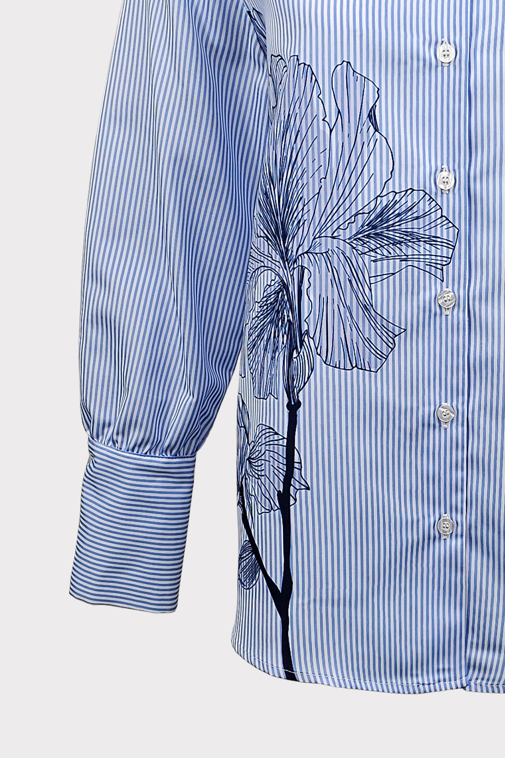 Camicia riga e fiore
