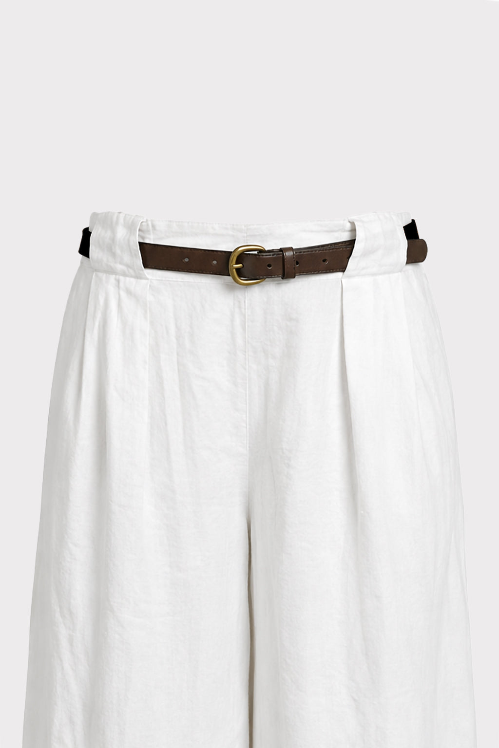 Pantalone lino con cintura
