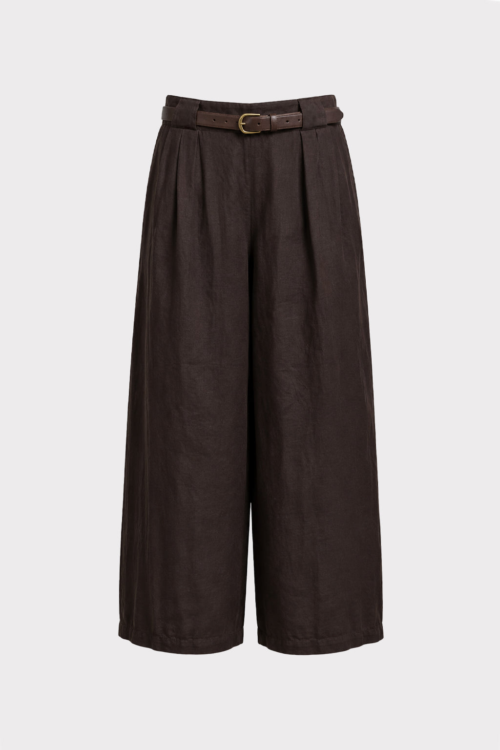 Pantalone lino con cintura