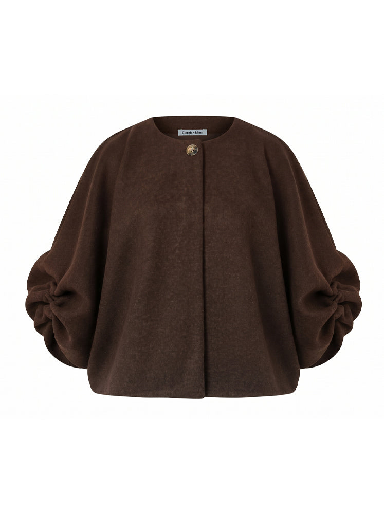 Cappa corta con 1 bottone