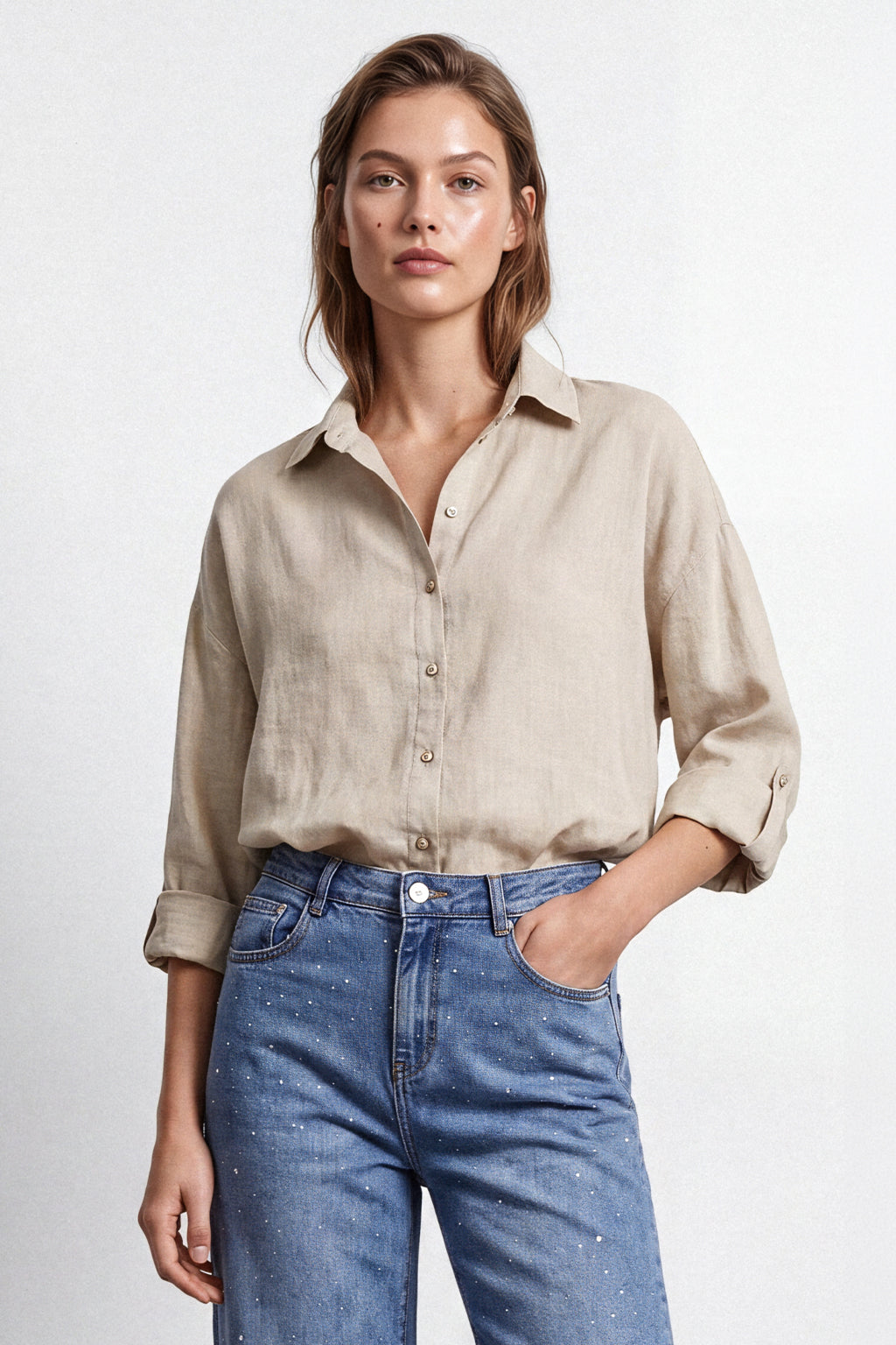 Camicia over lino