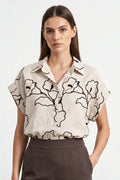 Camicia cotone con ricami