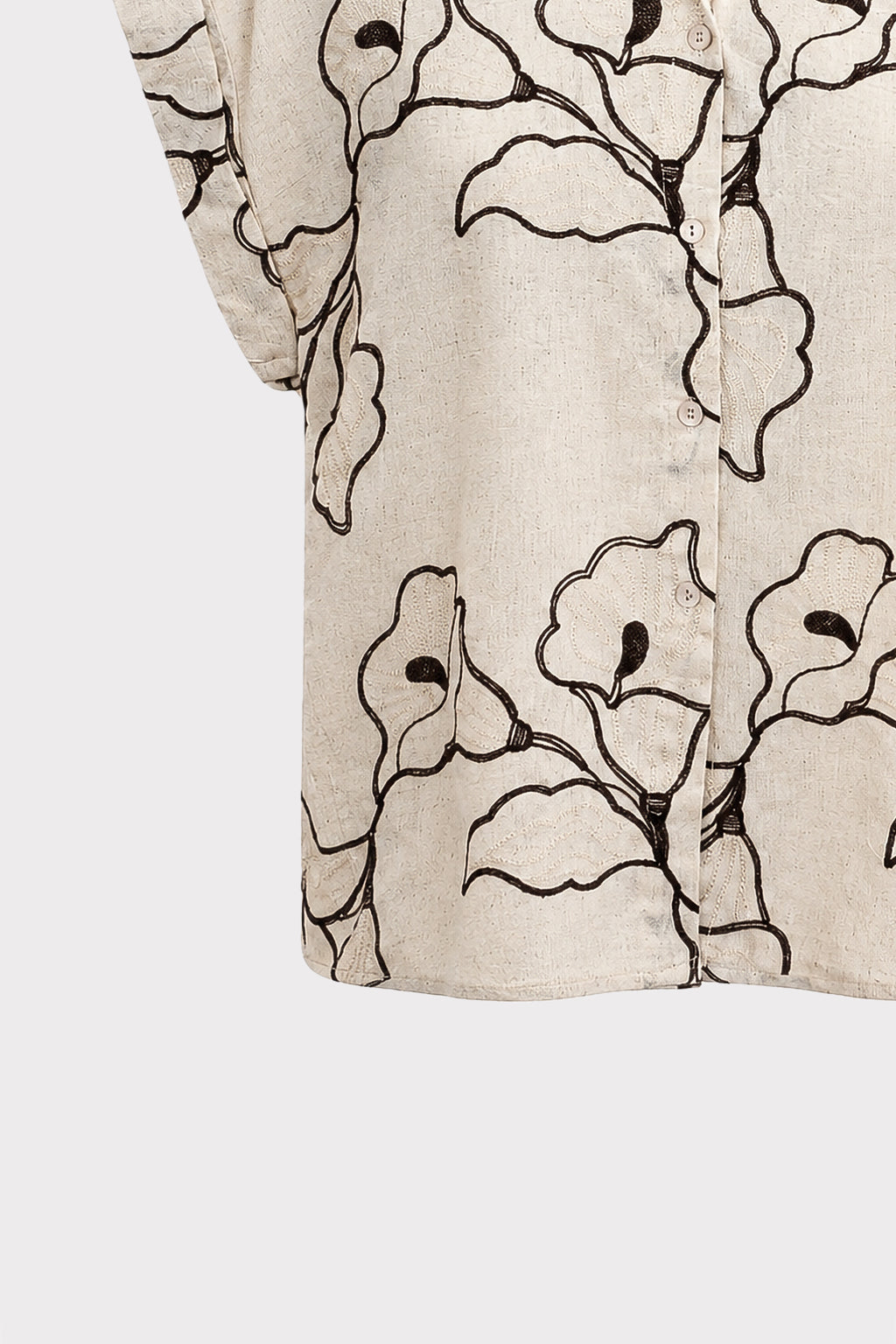 Camicia cotone con ricami