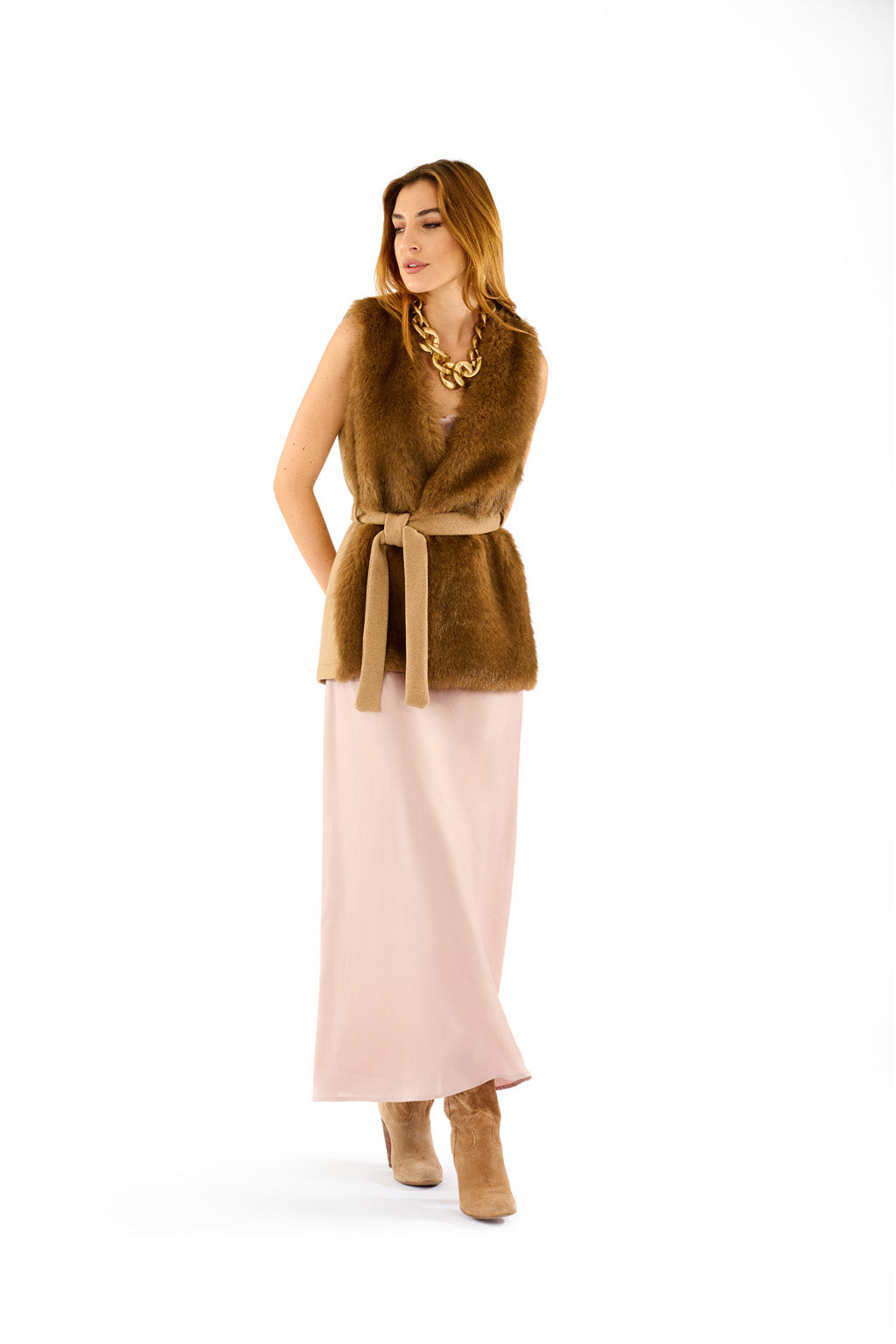 Gilet bimaterico