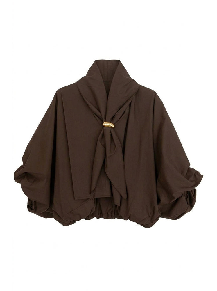 Blusa over con sciarpina