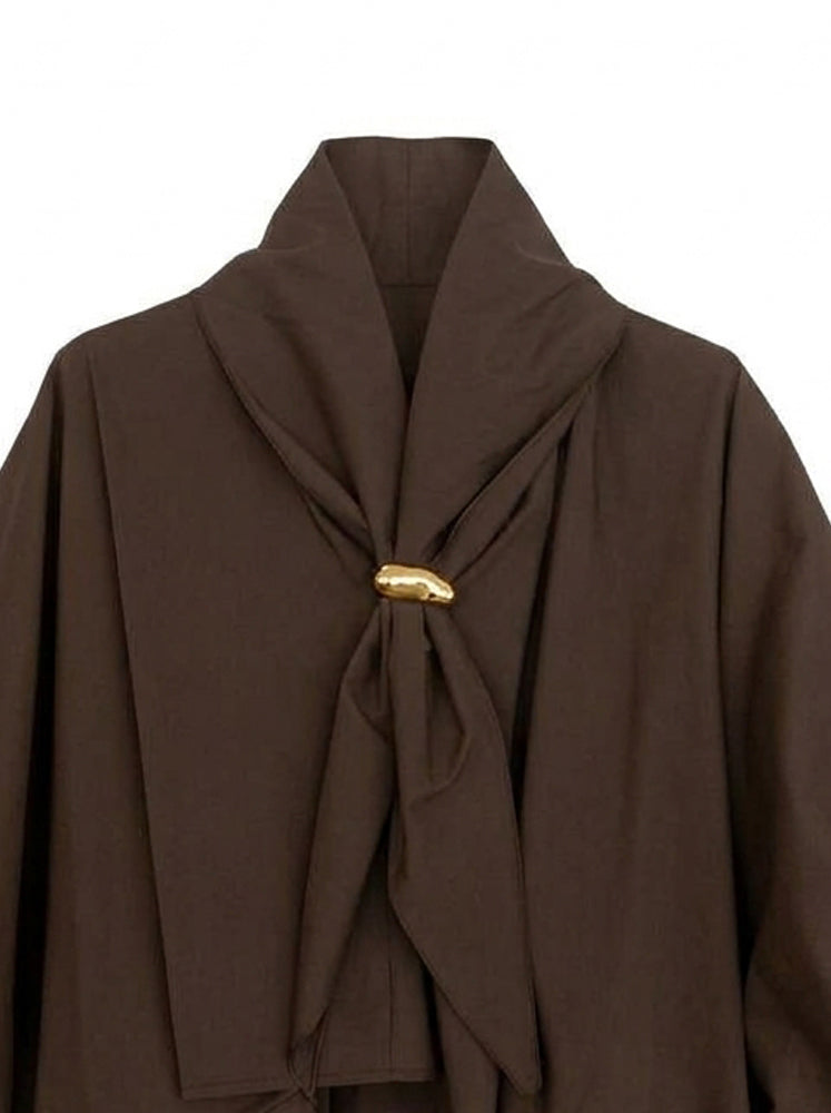 Blusa over con sciarpina