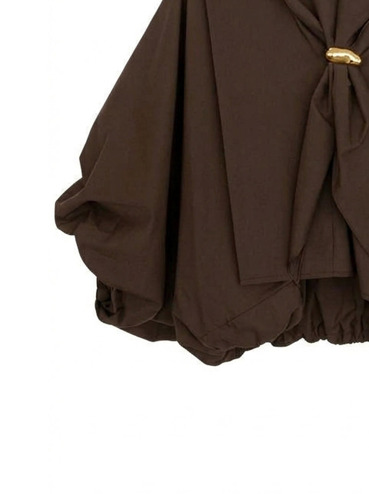 Blusa over con sciarpina