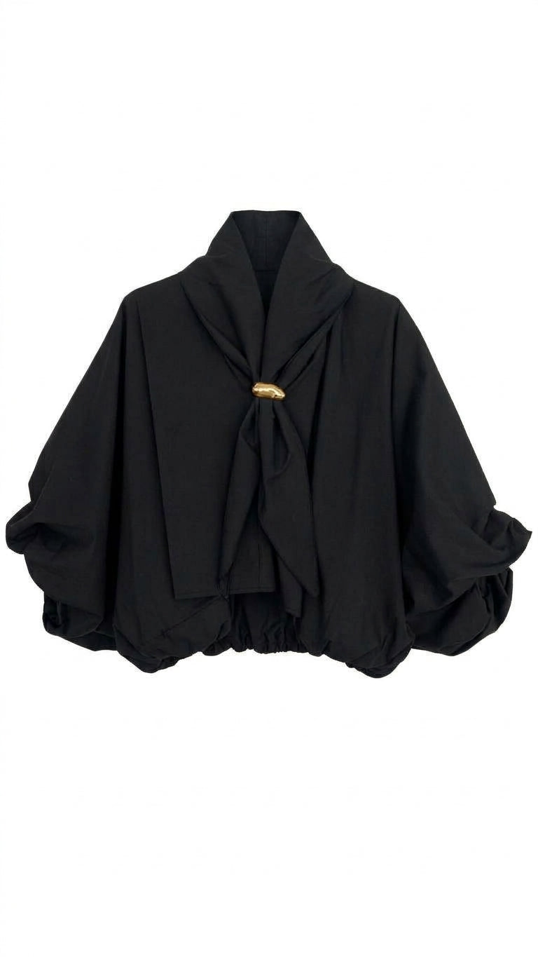Blusa over con sciarpina