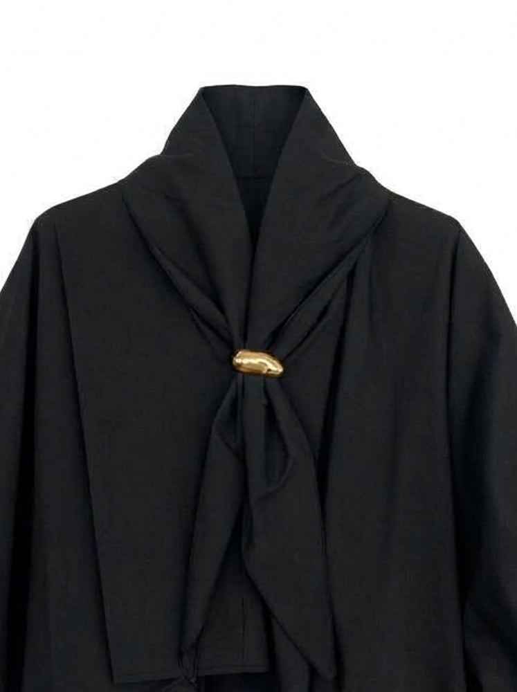 Blusa over con sciarpina