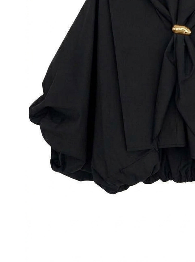 Blusa over con sciarpina