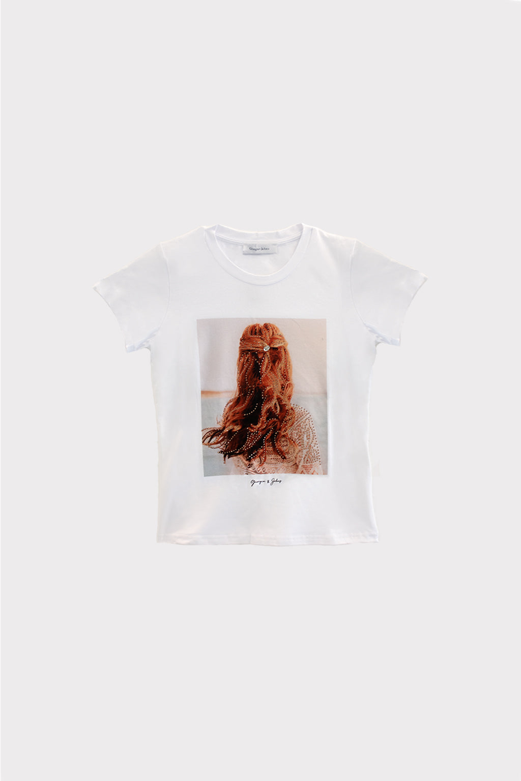 T-shirt donna romantica capelli rossi