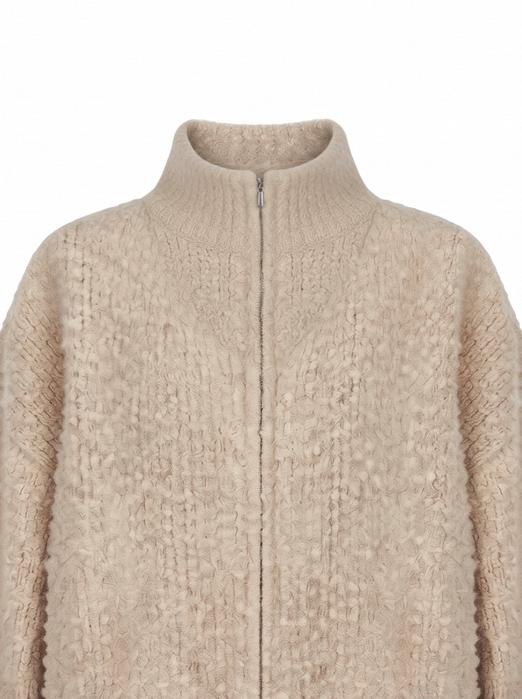 Cardigan in maglia effetto Boucle'