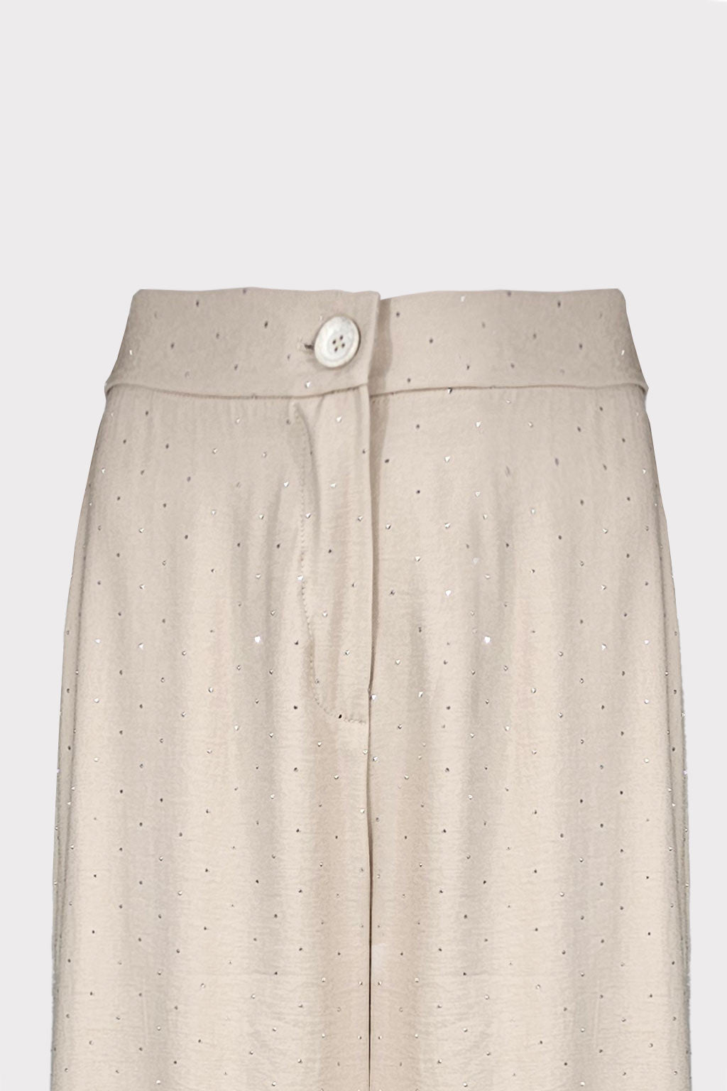 Pantalone tessuto borchiette