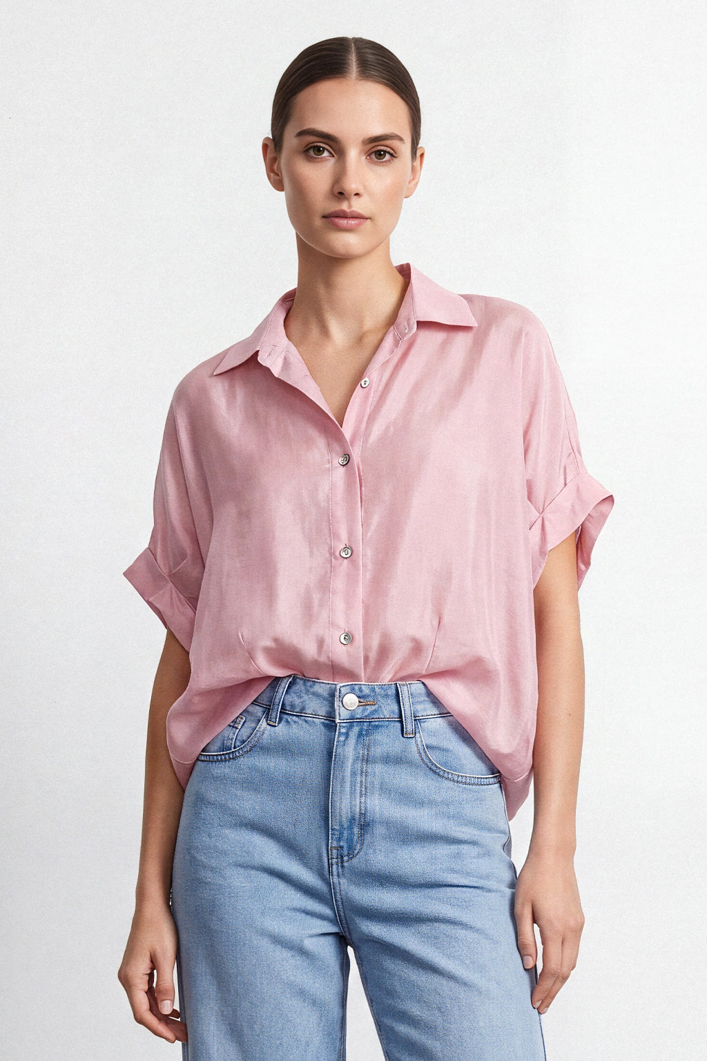 Camicia over in lyocell