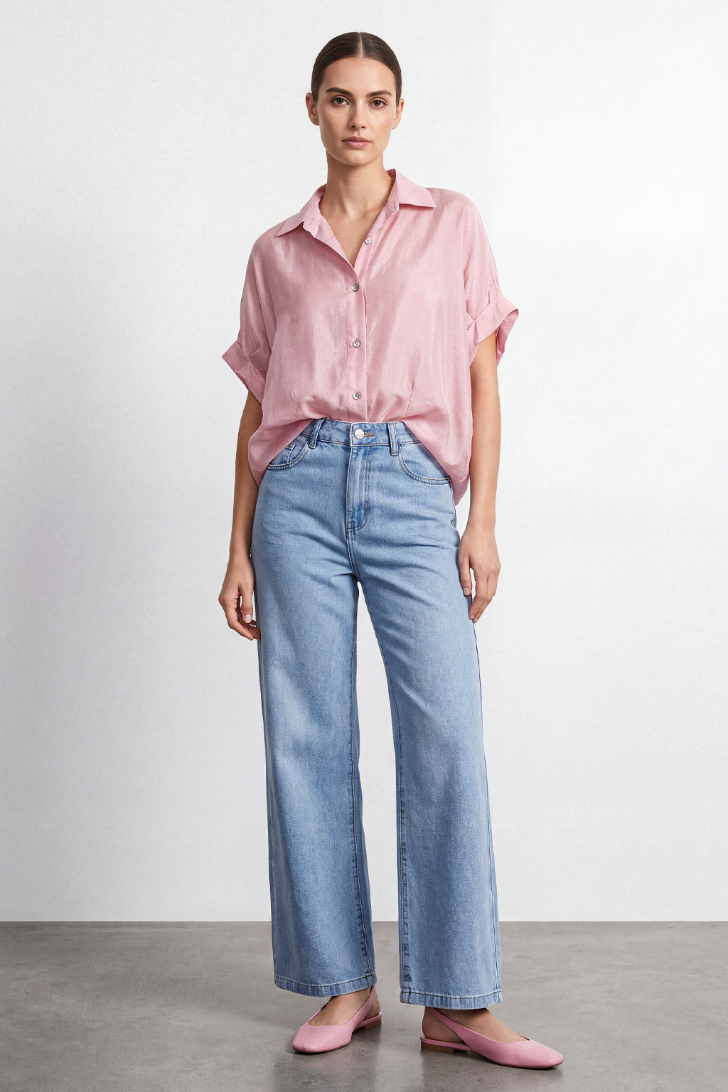 Camicia over in lyocell